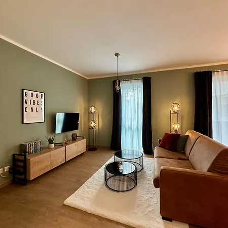 Apartmán Klinik & Kurpark Parkplatz Barrierefreies Boxspringbett Bad Oeynhausen