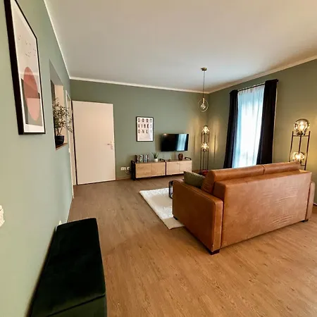 Apartmán Klinik & Kurpark Parkplatz Barrierefreies Boxspringbett Bad Oeynhausen
