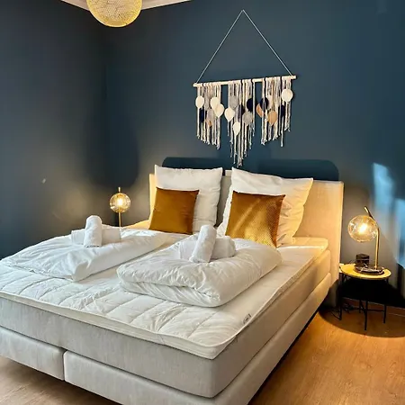 Klinik & Kurpark Parkplatz Barrierefreies Boxspringbett Apartmán Bad Oeynhausen