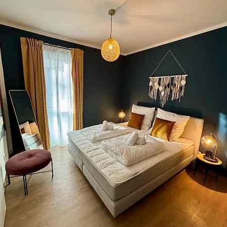 Apartmán Klinik & Kurpark Parkplatz Barrierefreies Boxspringbett
